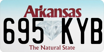 AR license plate 695KYB