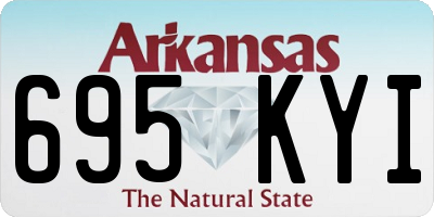 AR license plate 695KYI