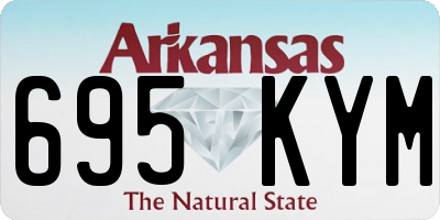 AR license plate 695KYM