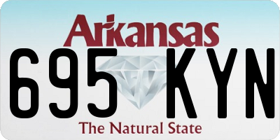 AR license plate 695KYN