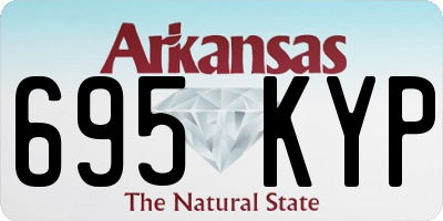 AR license plate 695KYP