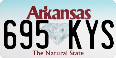 AR license plate 695KYS