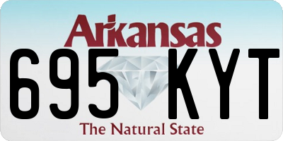 AR license plate 695KYT