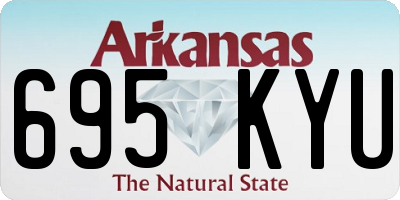 AR license plate 695KYU