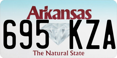 AR license plate 695KZA