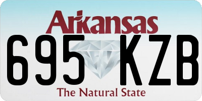 AR license plate 695KZB