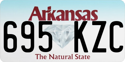 AR license plate 695KZC