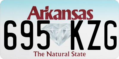 AR license plate 695KZG