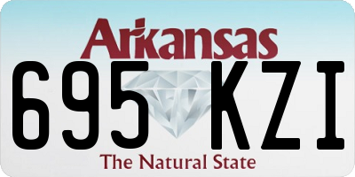 AR license plate 695KZI