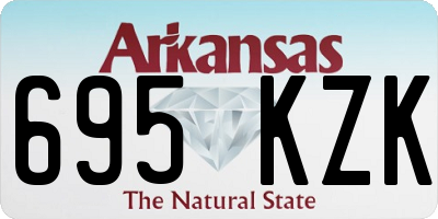 AR license plate 695KZK