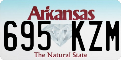 AR license plate 695KZM