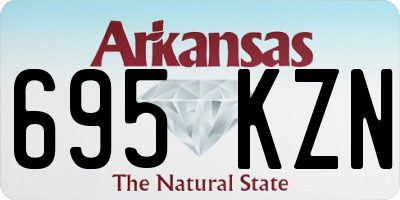 AR license plate 695KZN
