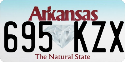 AR license plate 695KZX