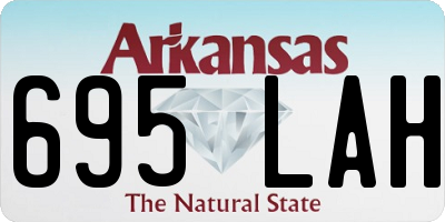 AR license plate 695LAH