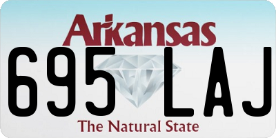 AR license plate 695LAJ