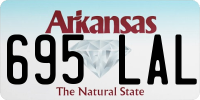AR license plate 695LAL