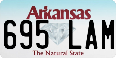 AR license plate 695LAM