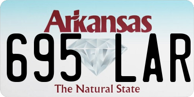 AR license plate 695LAR