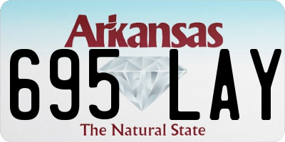 AR license plate 695LAY
