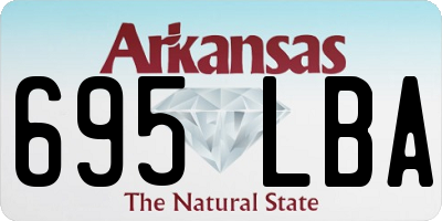 AR license plate 695LBA