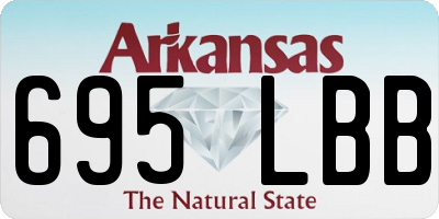 AR license plate 695LBB