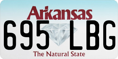 AR license plate 695LBG