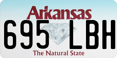 AR license plate 695LBH