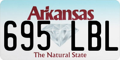 AR license plate 695LBL