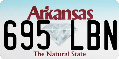 AR license plate 695LBN