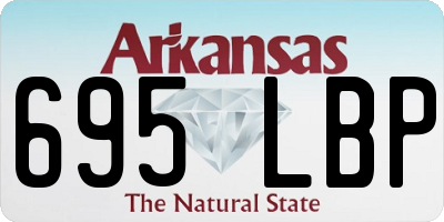 AR license plate 695LBP