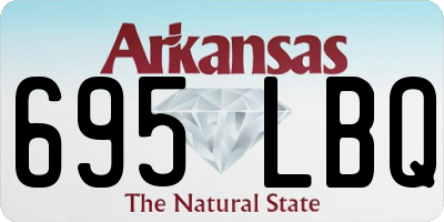 AR license plate 695LBQ