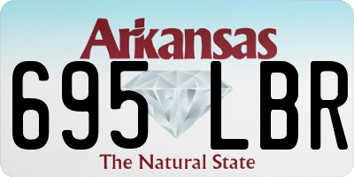 AR license plate 695LBR