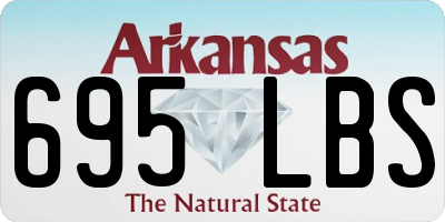 AR license plate 695LBS