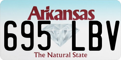 AR license plate 695LBV