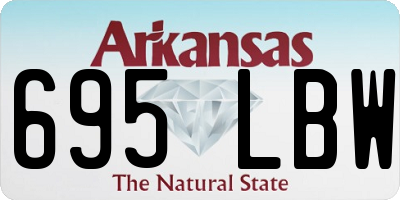 AR license plate 695LBW