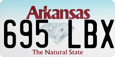 AR license plate 695LBX