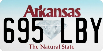 AR license plate 695LBY