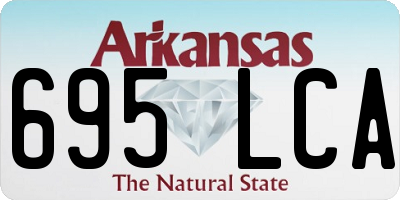 AR license plate 695LCA