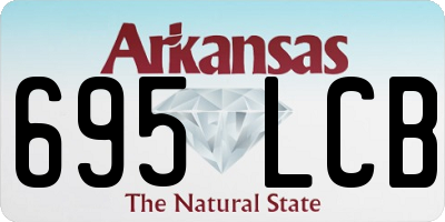 AR license plate 695LCB