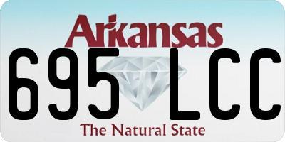 AR license plate 695LCC