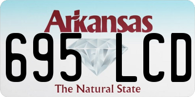 AR license plate 695LCD