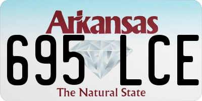 AR license plate 695LCE