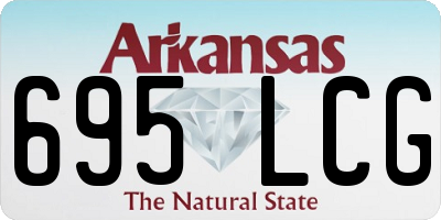 AR license plate 695LCG