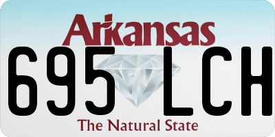 AR license plate 695LCH