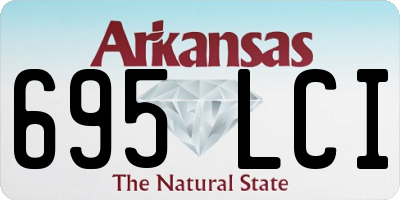AR license plate 695LCI