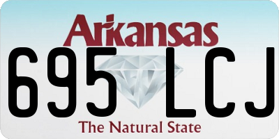 AR license plate 695LCJ