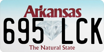 AR license plate 695LCK