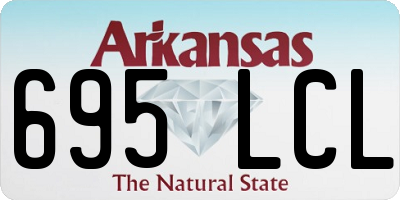 AR license plate 695LCL