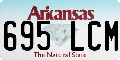 AR license plate 695LCM