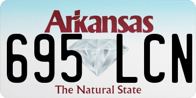 AR license plate 695LCN